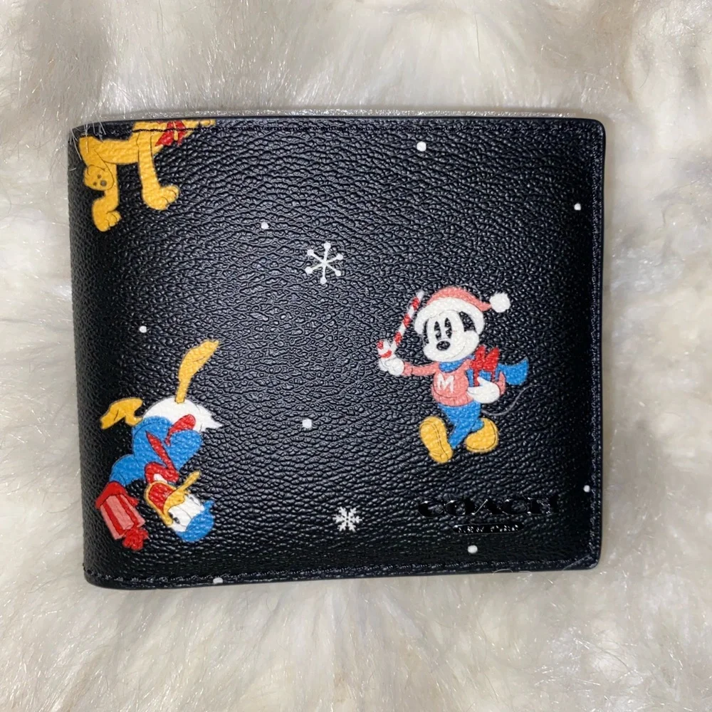Disney X Coach 3 In 1 Wallet With Holiday Print - Picture 2 of 12